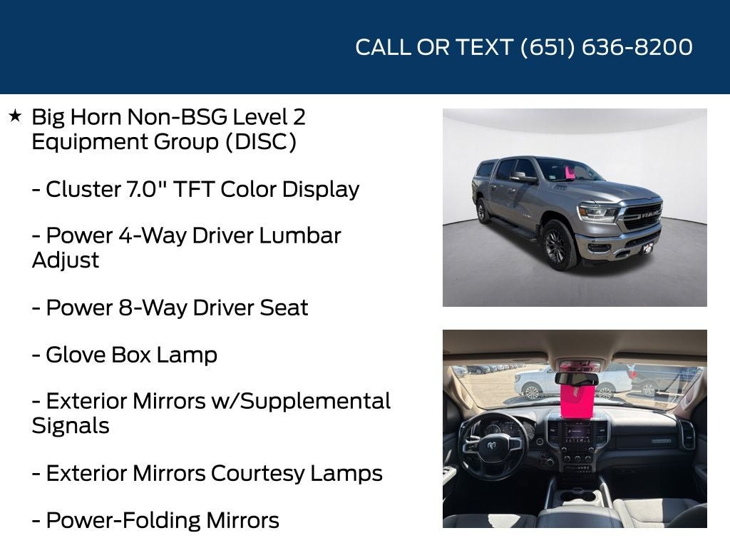 2019 RAM 1500 Big Horn/Lone Star