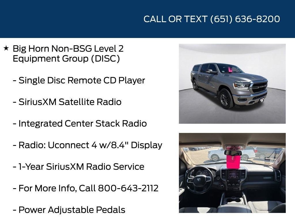 2019 RAM 1500 Big Horn/Lone Star