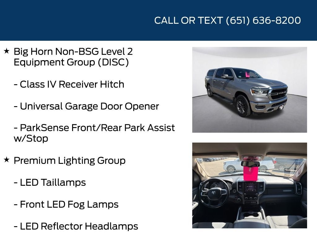2019 RAM 1500 Big Horn/Lone Star