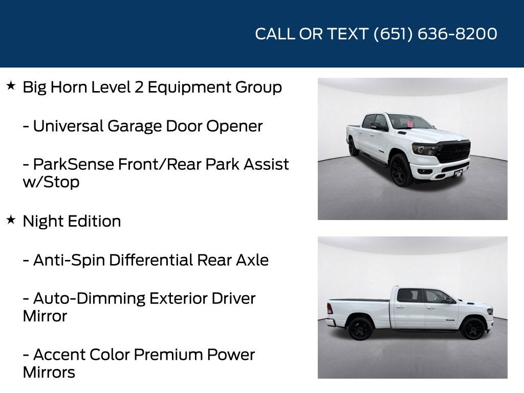 2021 RAM 1500 Big Horn/Lone Star Night Edition