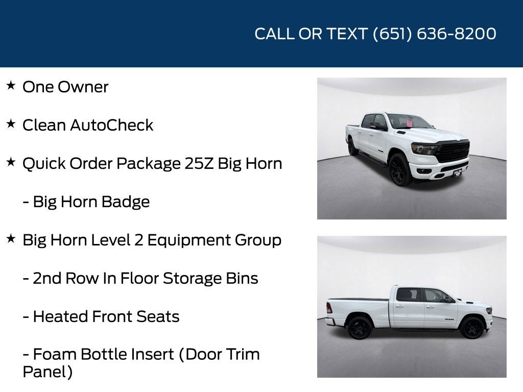 2021 RAM 1500 Big Horn/Lone Star Night Edition