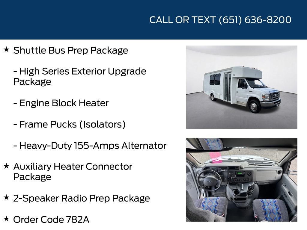 2015 Ford E-450SD Base 15 passenger bus
