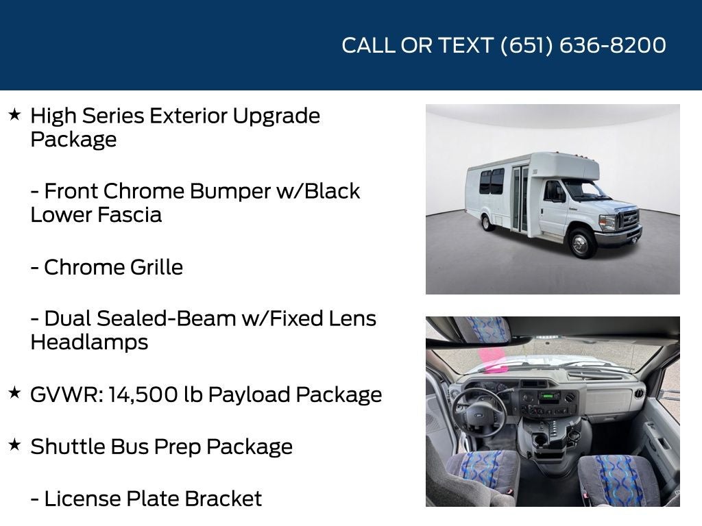 2015 Ford E-450SD Base 15 passenger bus