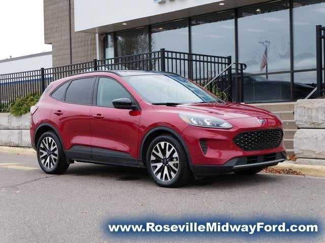 Used 2020 Ford Escape SE with VIN 1FMCU0BZ7LUA15360 for sale in Roseville, Minnesota