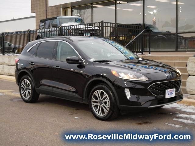 Used 2021 Ford Escape SEL with VIN 1FMCU9H68MUA65493 for sale in Roseville, Minnesota