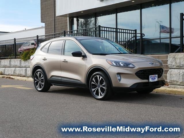 Used 2021 Ford Escape SEL with VIN 1FMCU9H90MUA34037 for sale in Roseville, Minnesota