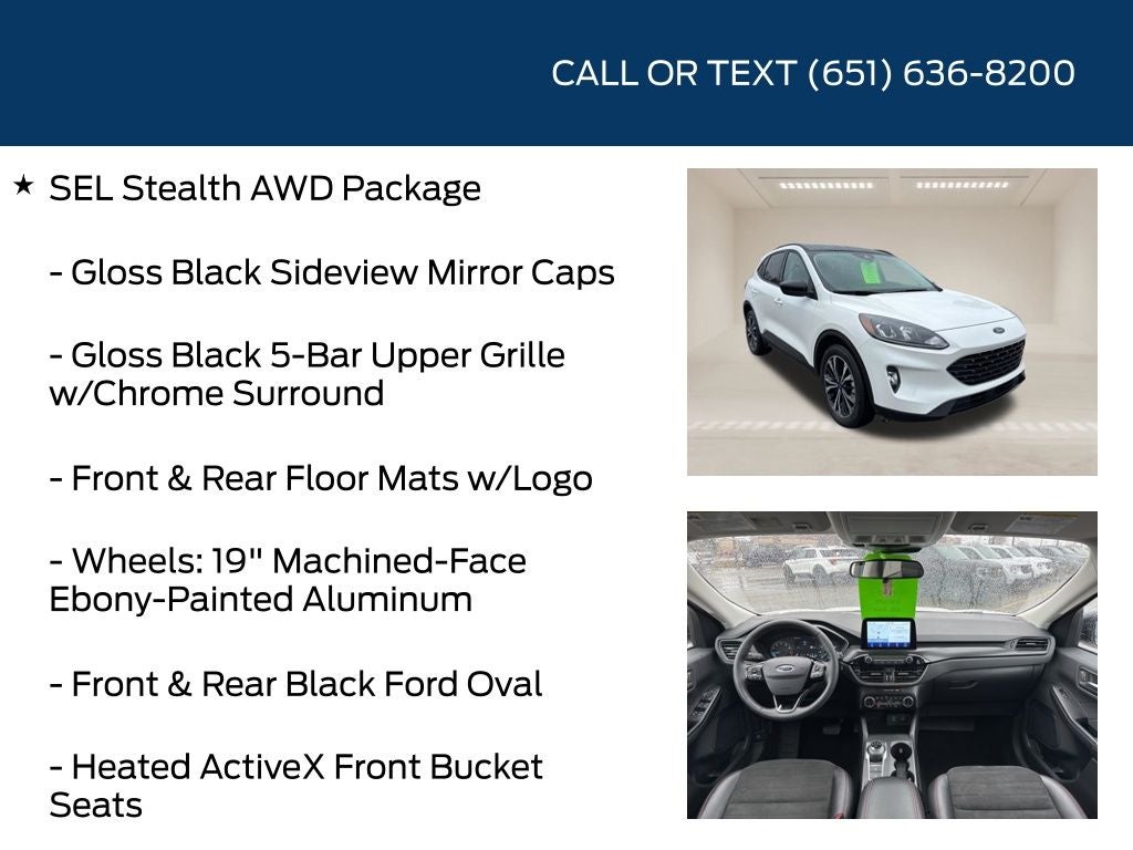 2022 Ford Escape SEL Stealth AWD Package
