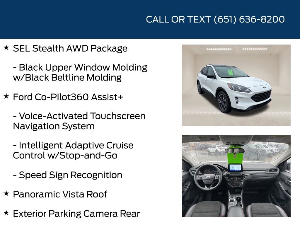 2022 Ford Escape SEL Stealth AWD Package