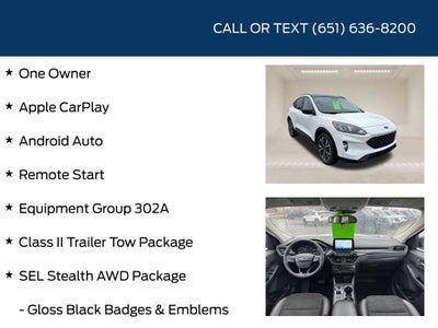 2022 Ford Escape SEL Stealth AWD Package