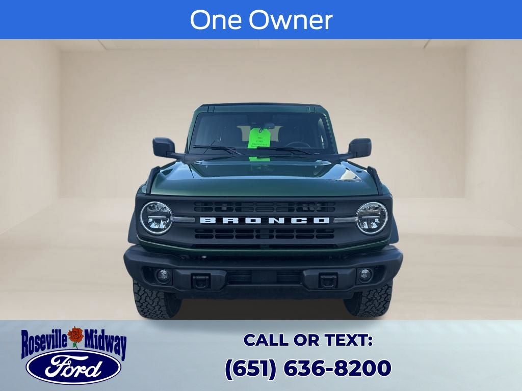 Used 2023 Ford Bronco 4-Door Black Diamond with VIN 1FMDE5BH7PLB06887 for sale in Roseville, Minnesota