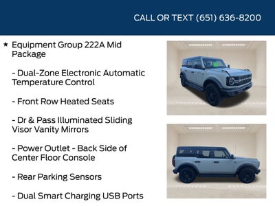 2025 Ford Bronco Big Bend Black Appearance Package