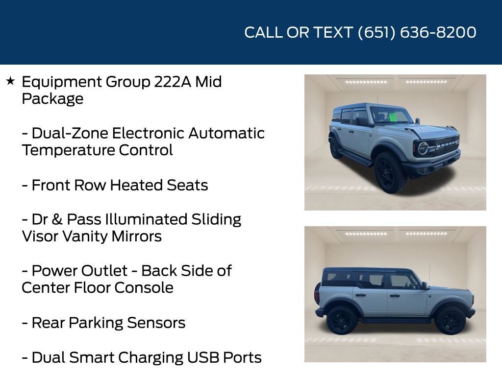 2025 Ford Bronco Big Bend Black Appearance Package