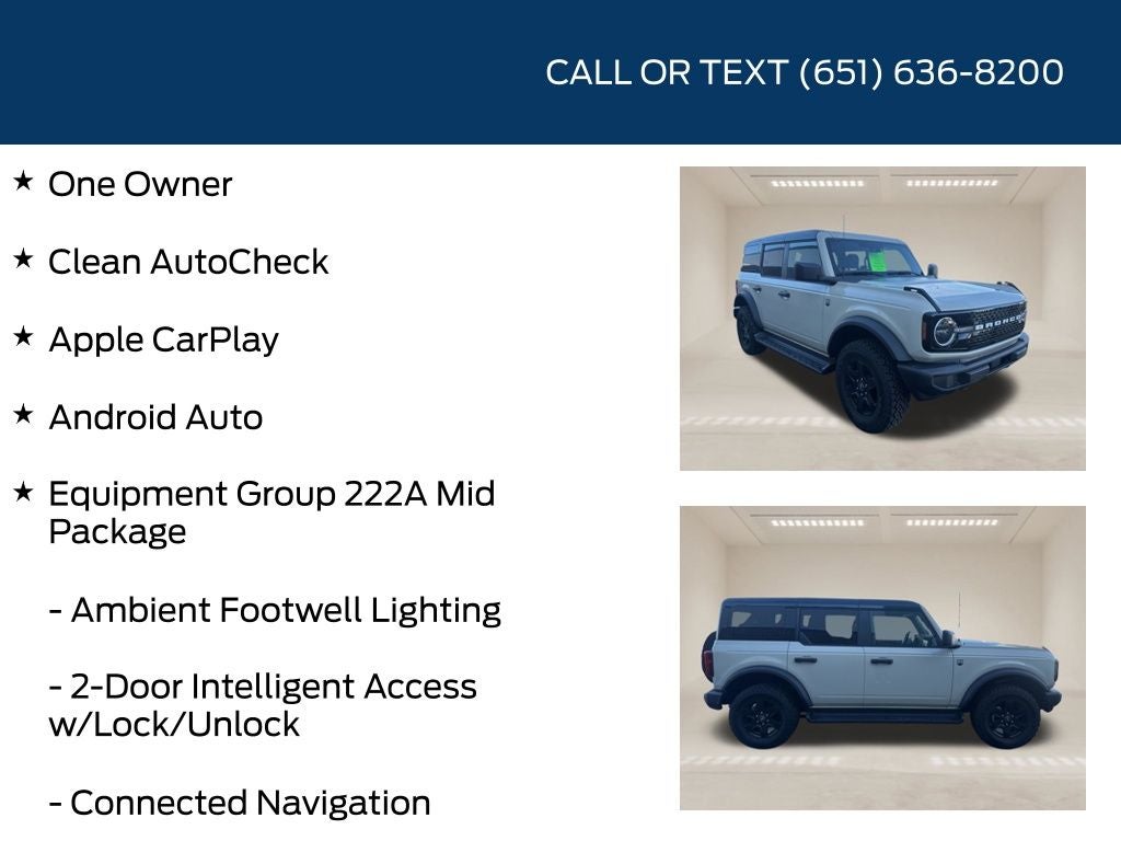 2025 Ford Bronco Big Bend Black Appearance Package