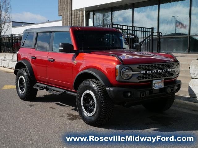 Used 2023 Ford Bronco 4-Door Badlands with VIN 1FMEE5DP6PLB56690 for sale in Roseville, Minnesota