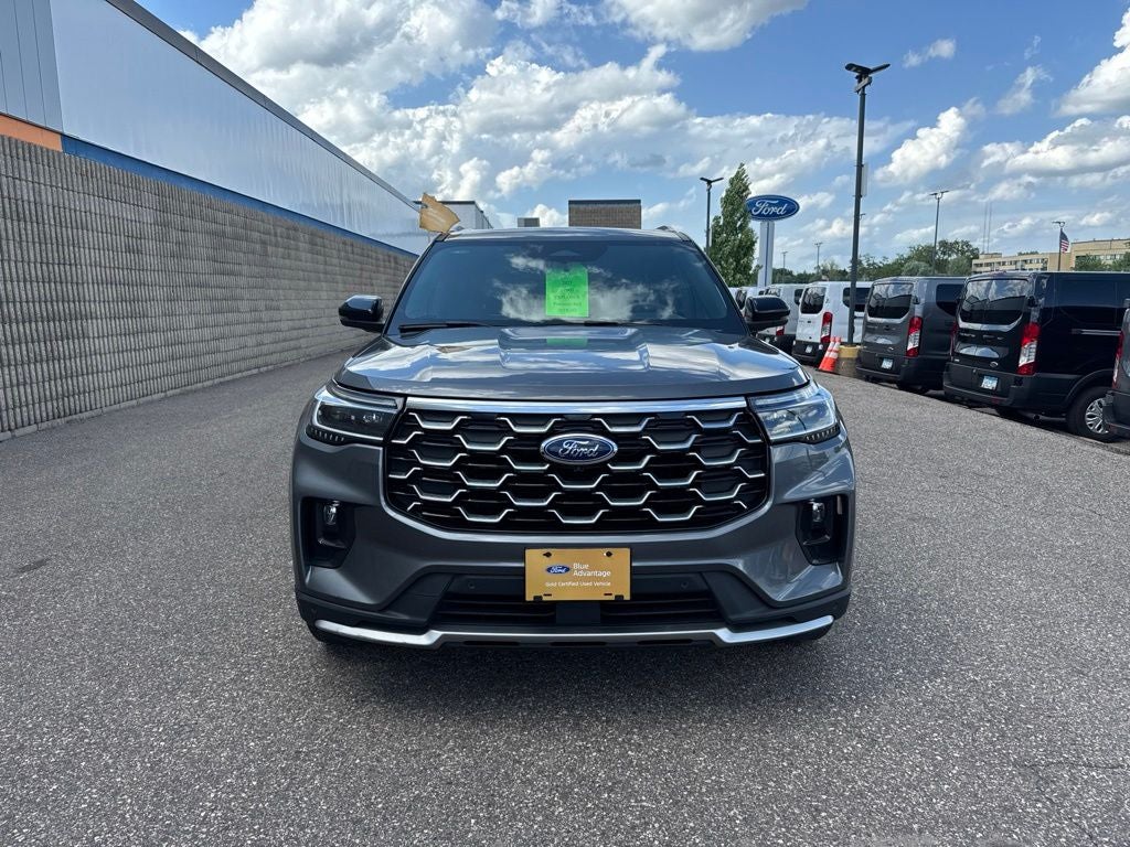 Used 2025 Ford Explorer Platinum with VIN 1FMWK8HC2SGA01710 for sale in Roseville, Minnesota
