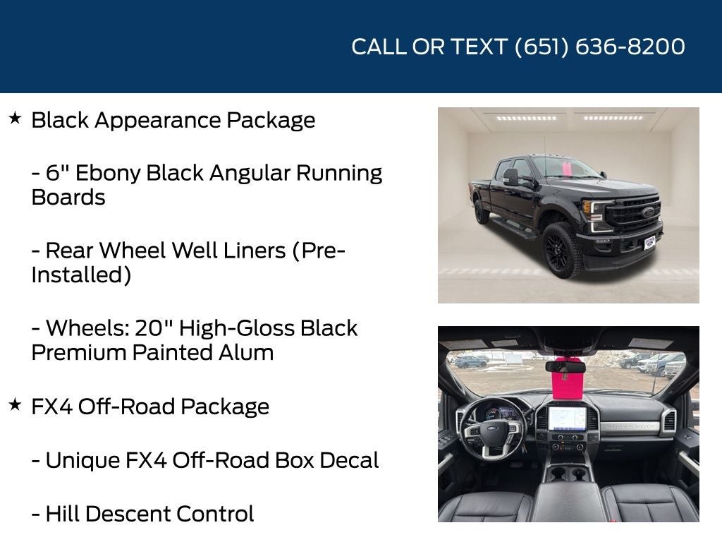 2022 Ford F-350SD Lariat Black Appearance Package