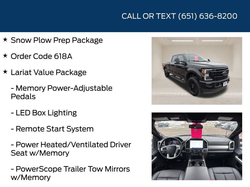 2022 Ford F-350SD Lariat Black Appearance Package