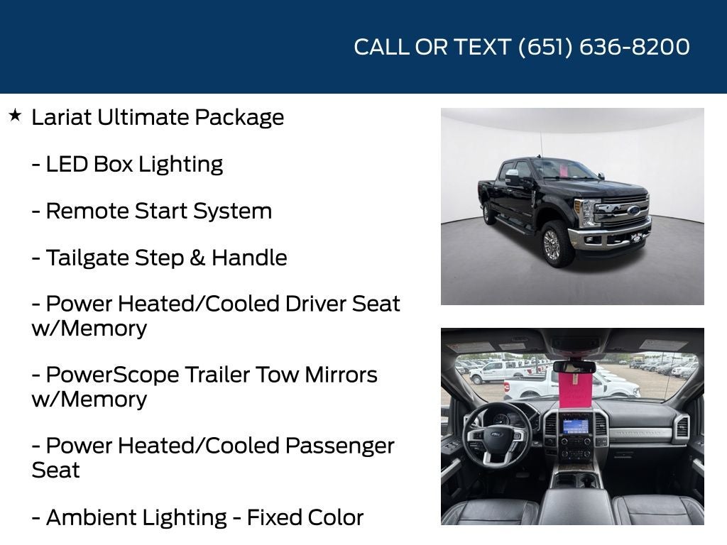 2019 Ford F-350SD Lariat Ultimate Package