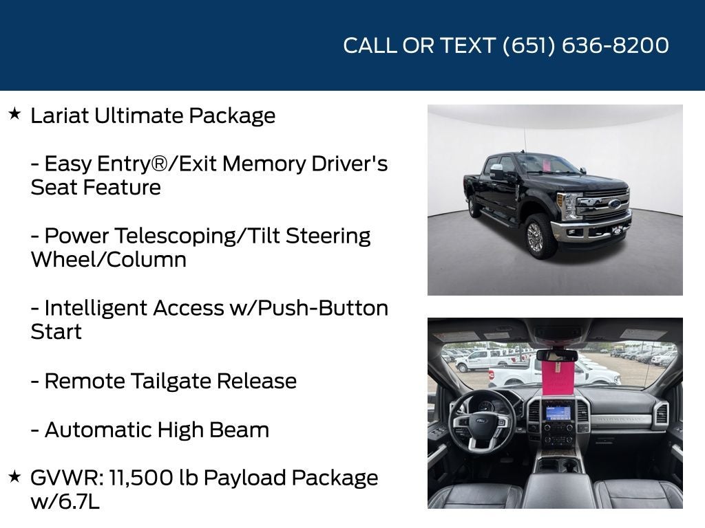 2019 Ford F-350SD Lariat Ultimate Package
