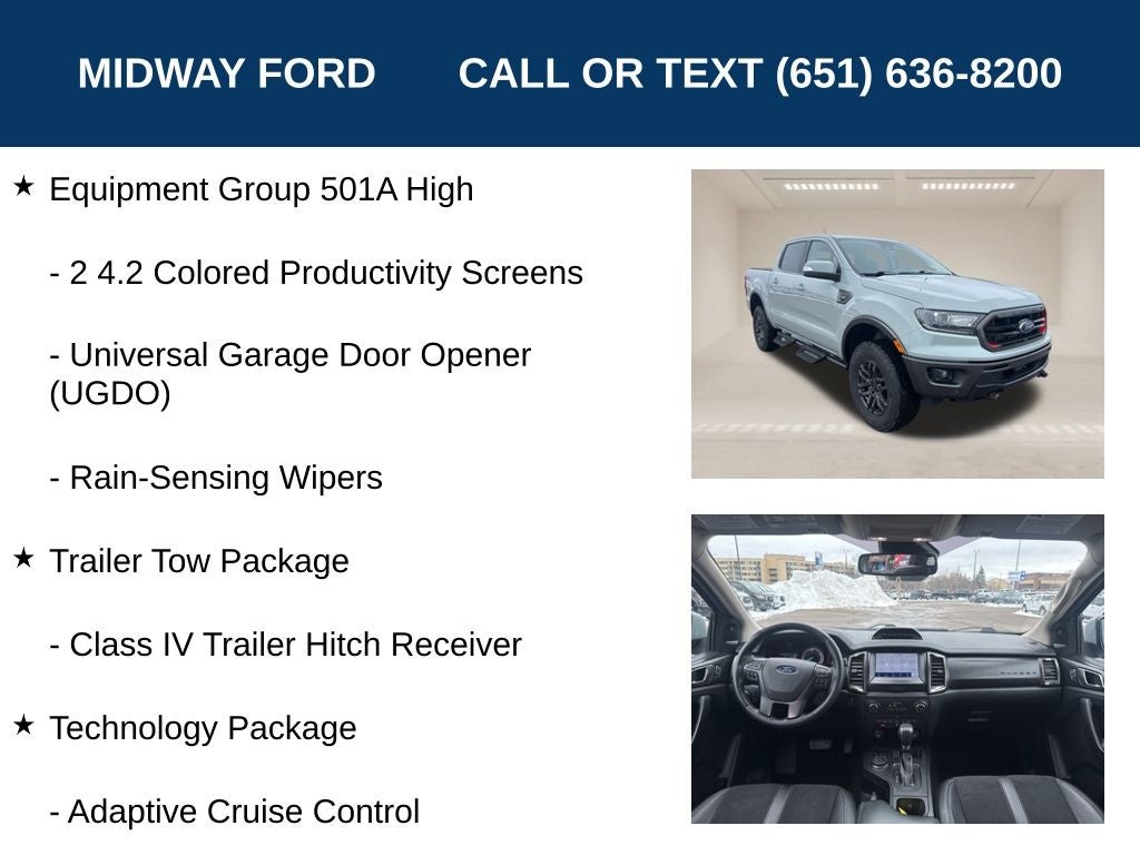 2022 Ford Ranger Lariat Tremor Off-Road Package