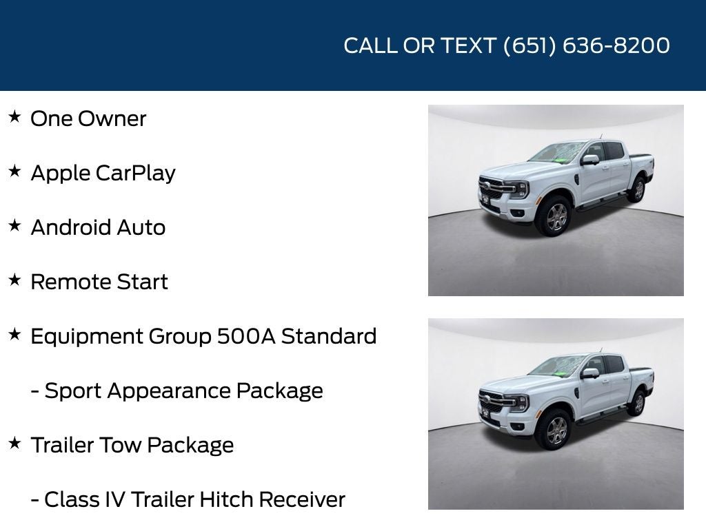 2025 Ford Ranger Lariat Chrome Accent Package