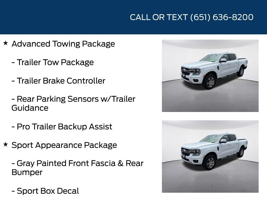 2025 Ford Ranger Lariat Chrome Accent Package