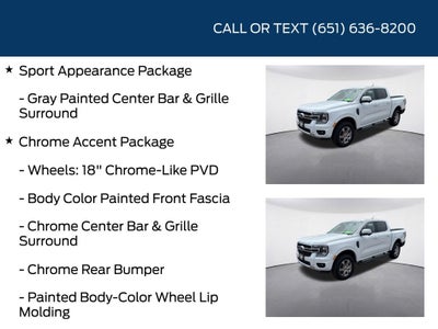 2025 Ford Ranger Lariat Chrome Accent Package