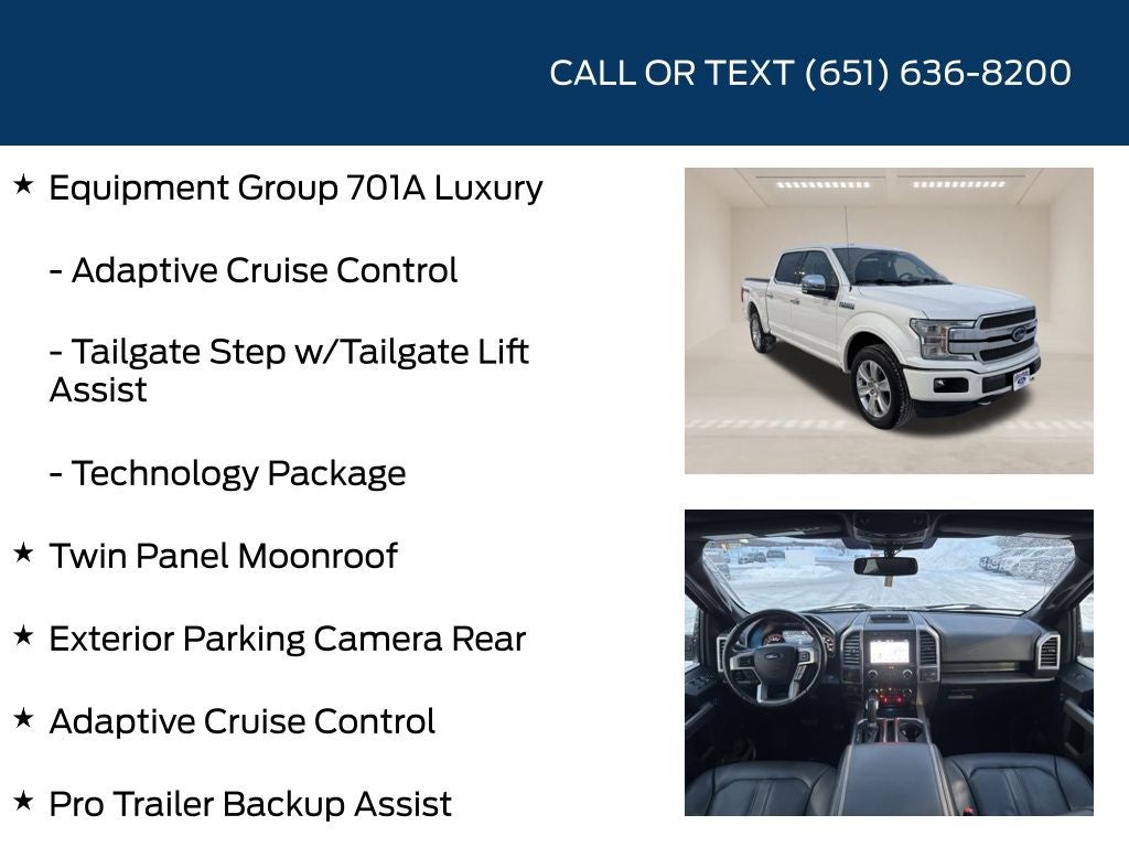 2019 Ford F-150 Platinum Max Trailer Tow Package