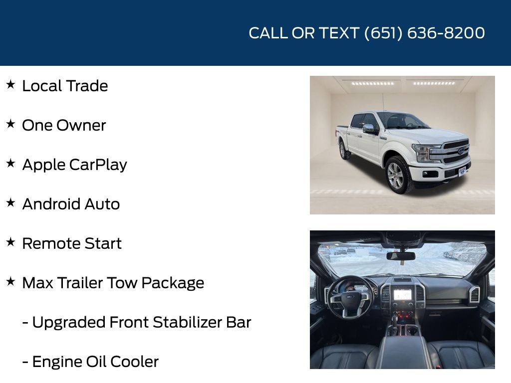 2019 Ford F-150 Platinum Max Trailer Tow Package