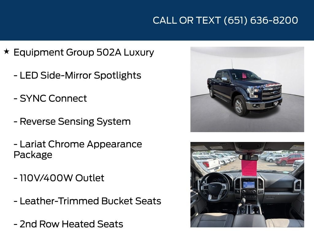 2017 Ford F-150 Lariat Chrome Appearance Package