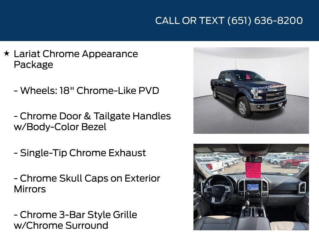 2017 Ford F-150 Lariat Chrome Appearance Package