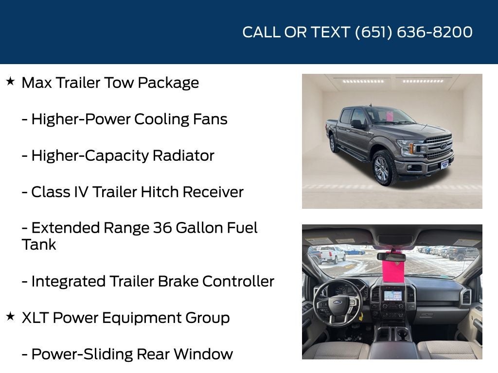 2018 Ford F-150 XLT Max Trailer Tow Package