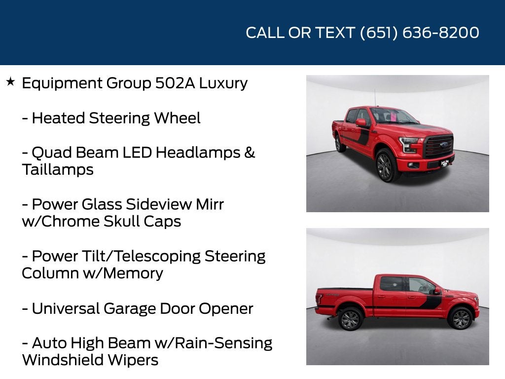2016 Ford F-150 Lariat Special Edition Package