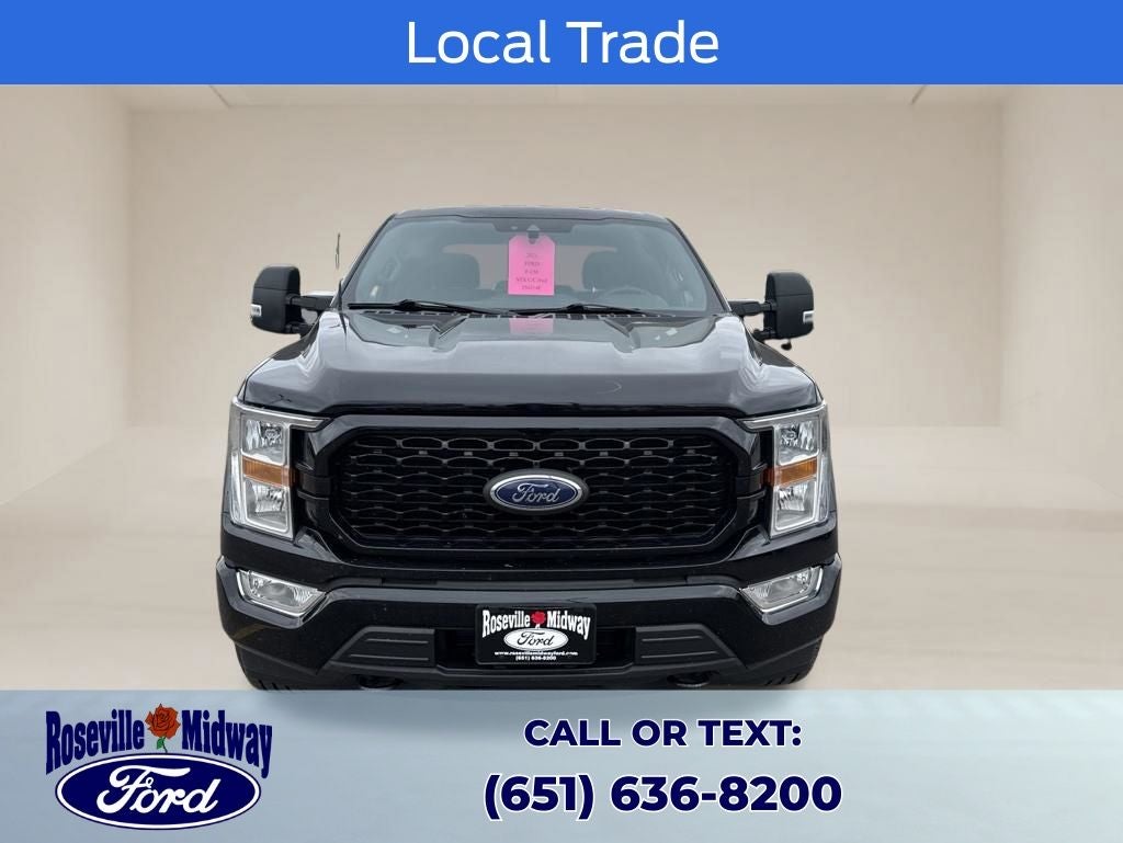 Used 2021 Ford F-150 XL with VIN 1FTEW1EP4MFA33425 for sale in Roseville, Minnesota