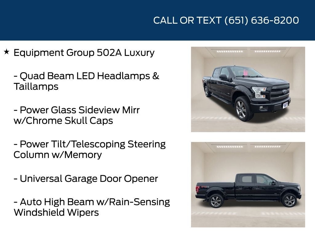 2016 Ford F-150 Lariat Sport Appearance Package