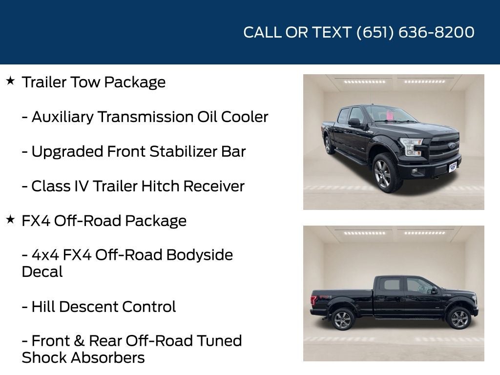 2016 Ford F-150 Lariat Sport Appearance Package