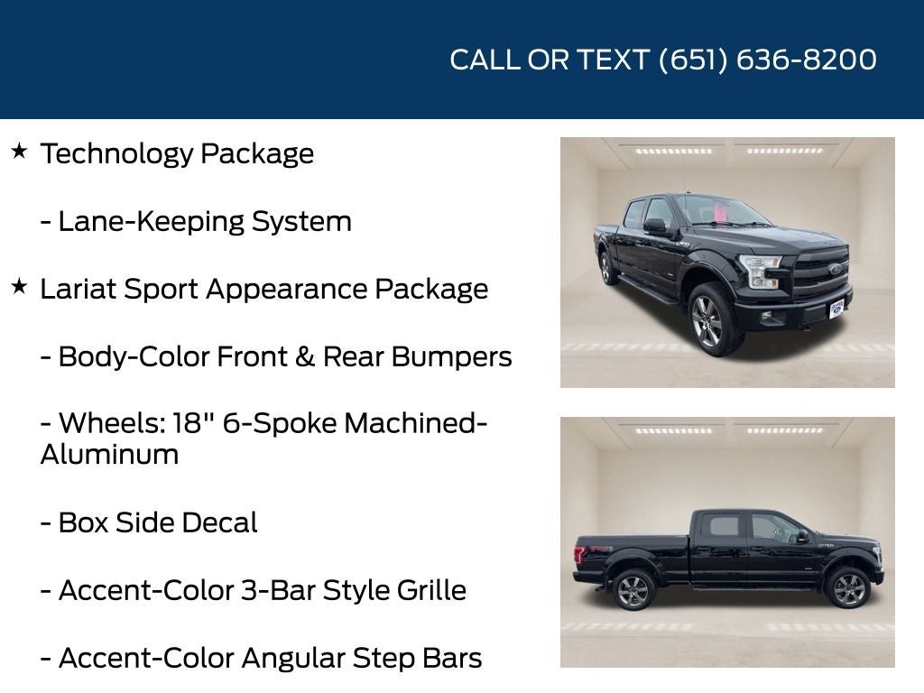 2016 Ford F-150 Lariat Sport Appearance Package