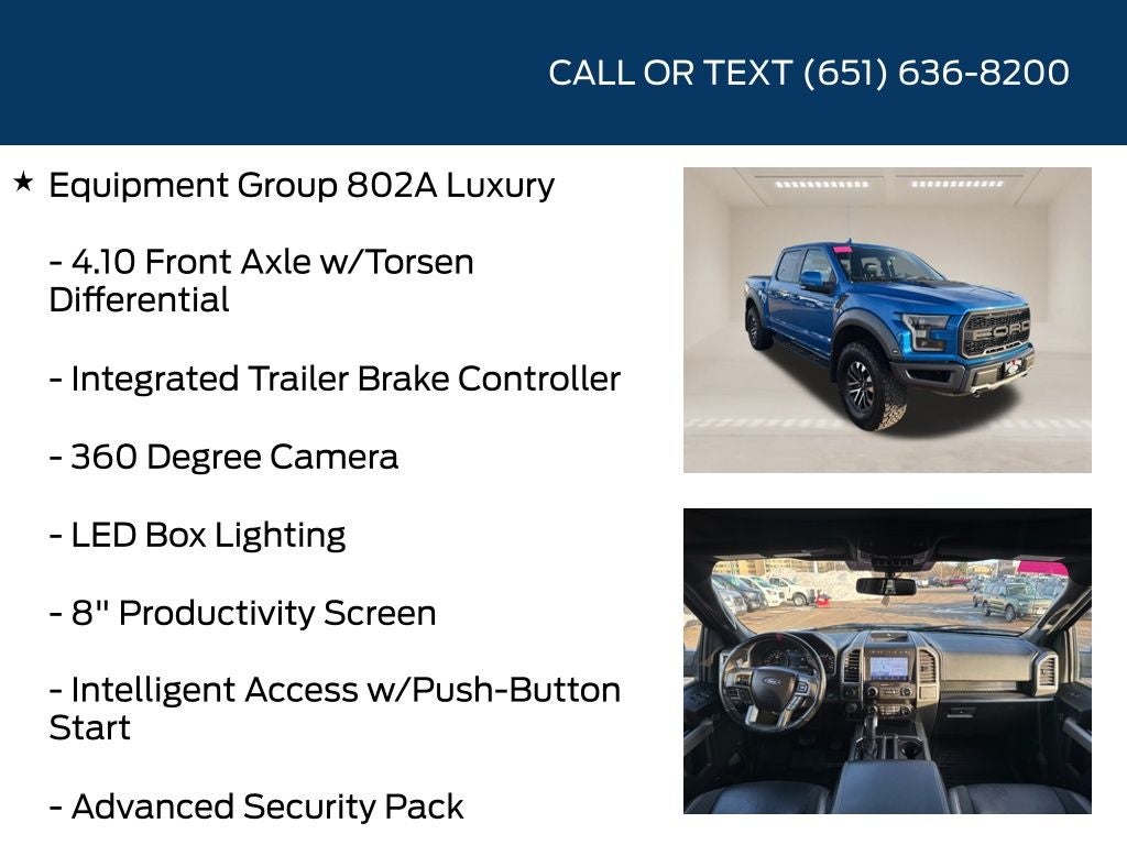 2019 Ford F-150 Raptor Technology Package