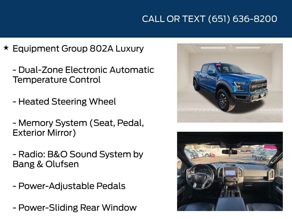 2019 Ford F-150 Raptor Technology Package