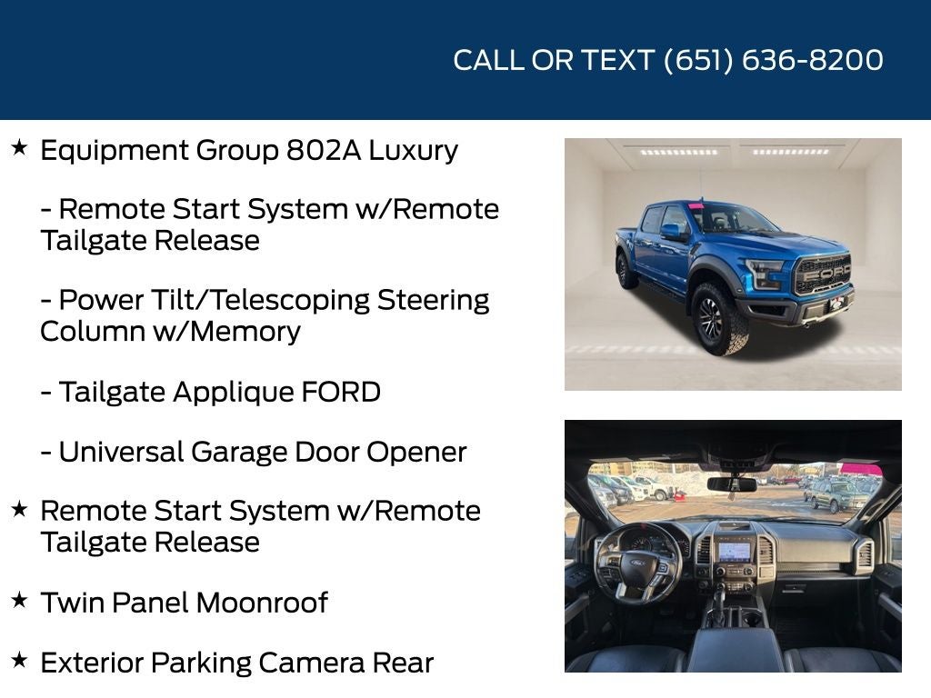 2019 Ford F-150 Raptor Technology Package