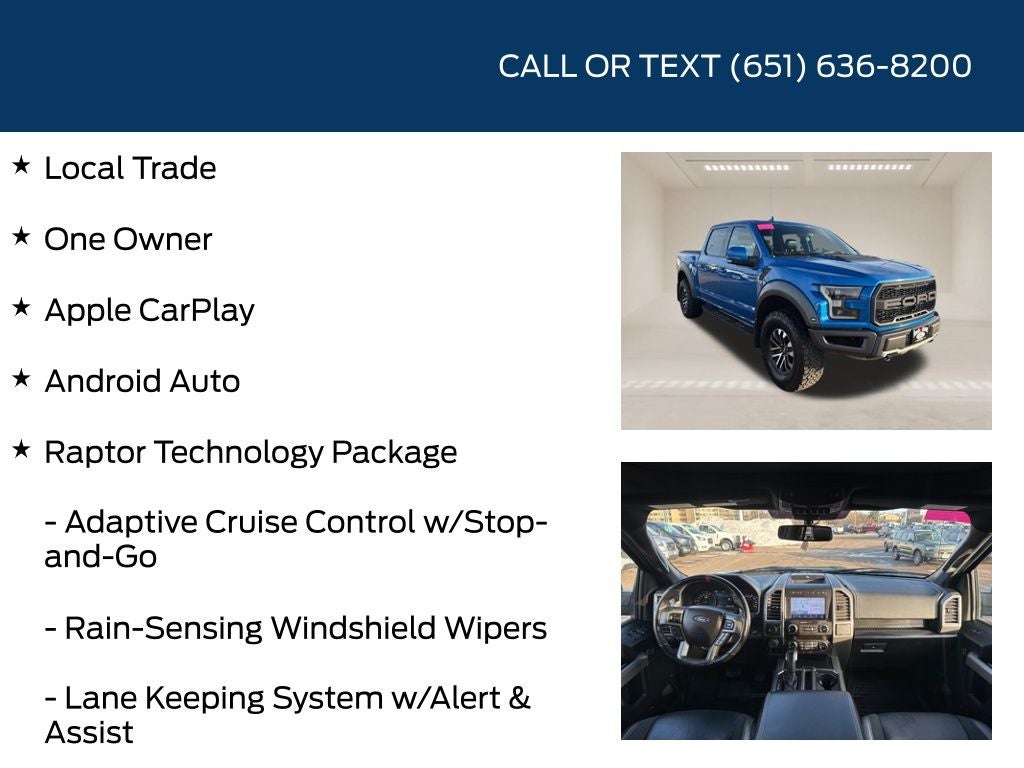 2019 Ford F-150 Raptor Technology Package