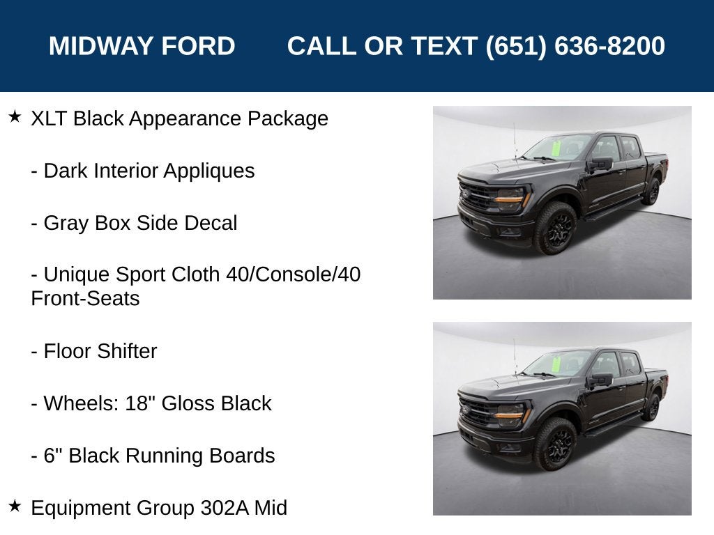 2024 Ford F-150 XLT Black Appearance Package