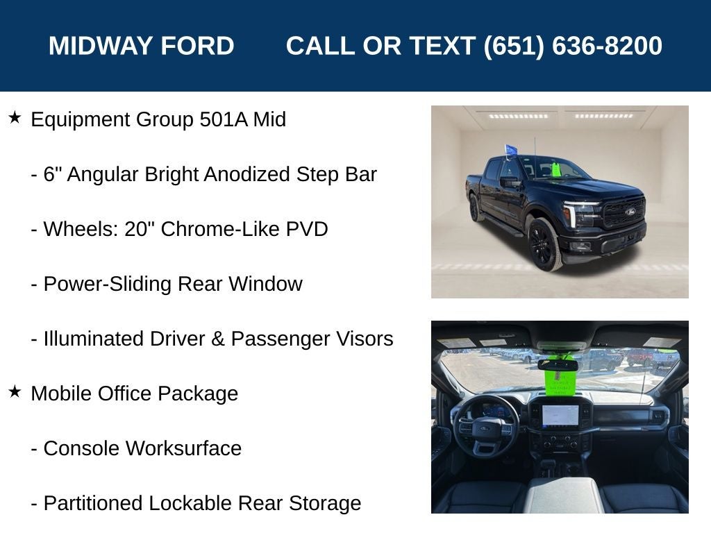 2025 Ford F-150 Lariat Black Appearance Package