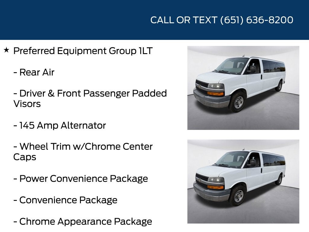 2013 Chevrolet Express 3500 LT Passenger