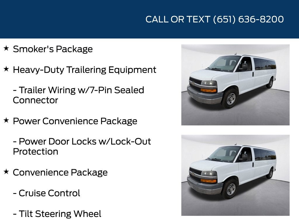 2013 Chevrolet Express 3500 LT Passenger