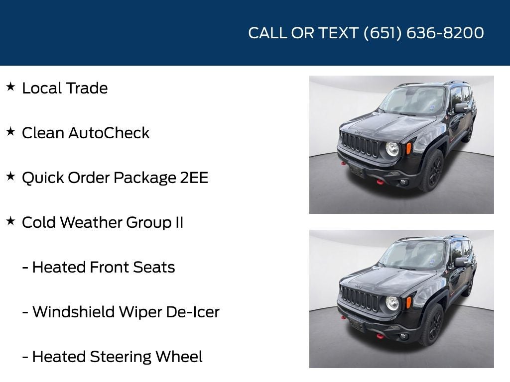 2018 Jeep Renegade Trailhawk