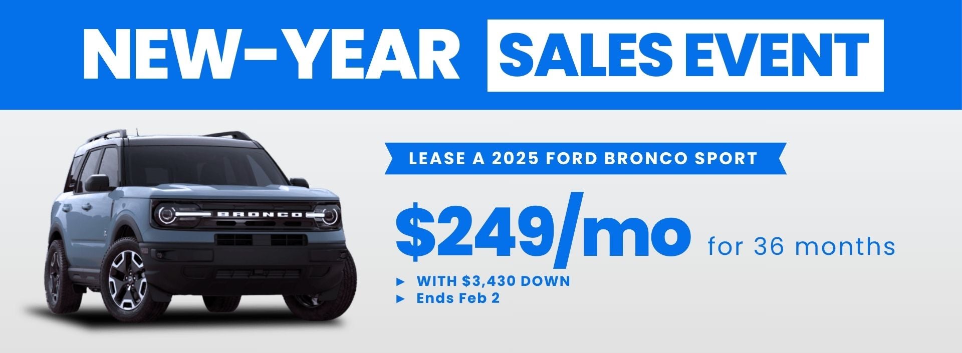 New Year Sales Event - Ford Bronco Sport