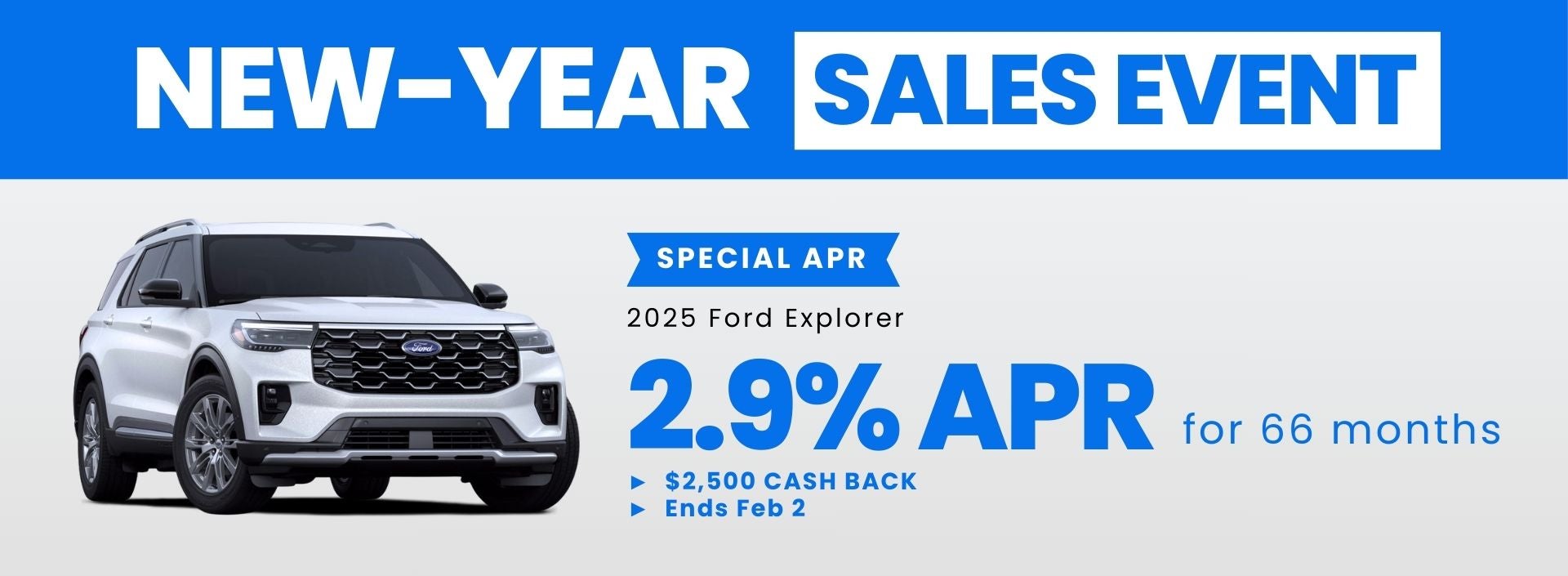 New Year Sales Event - Ford Explorer