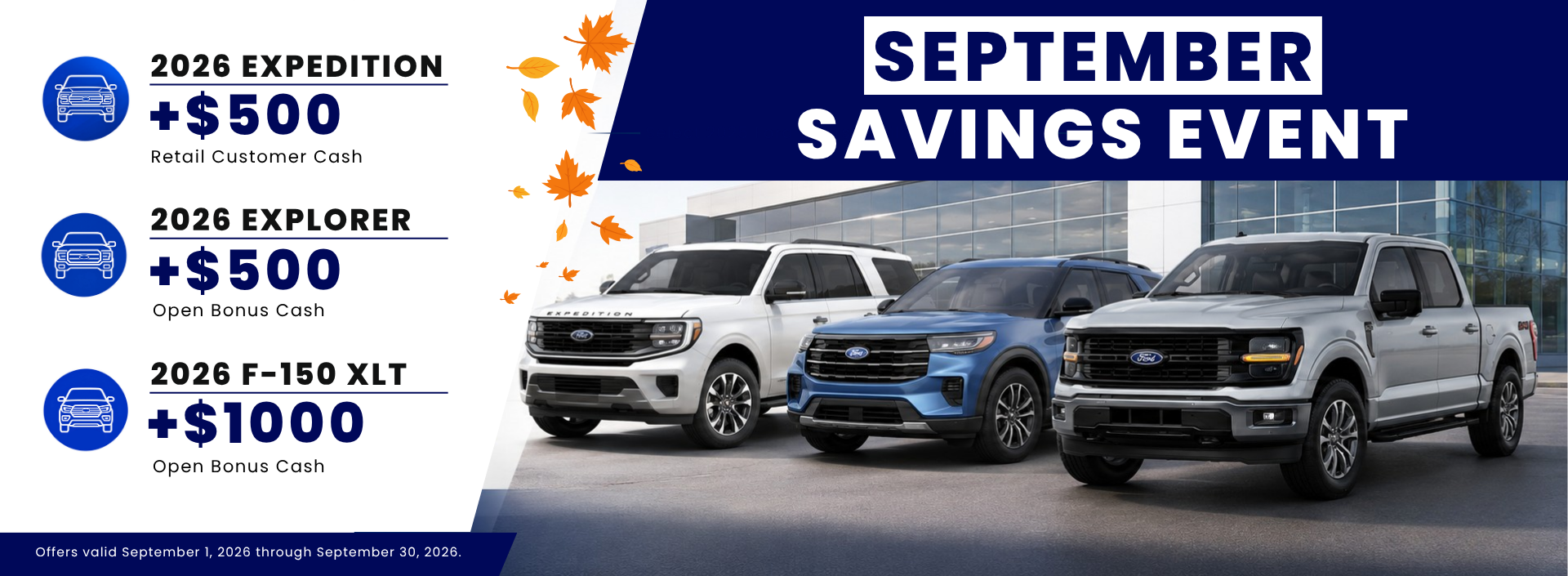 September Savings Event